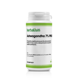 Ashwagandha PRO 7%  - Większa Dawka Uspokojenia, Lepszego Snu i Energii