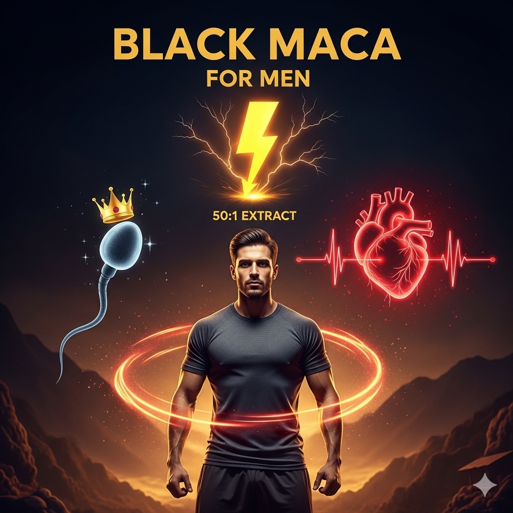 dlaczego Czarna Maca jest uznawana za najlepszą odmianę dla mężczyzn. Zrozum jej unikalny wpływ na libido, parametry płodności i energię. Poznaj naukowe dowody.
